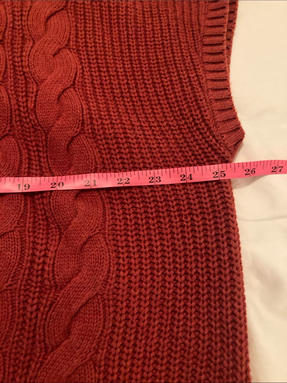 Pact Cable Knit turtleneck Neck Sweater Rust 100% organic Cotton - Picture 2 of 6
